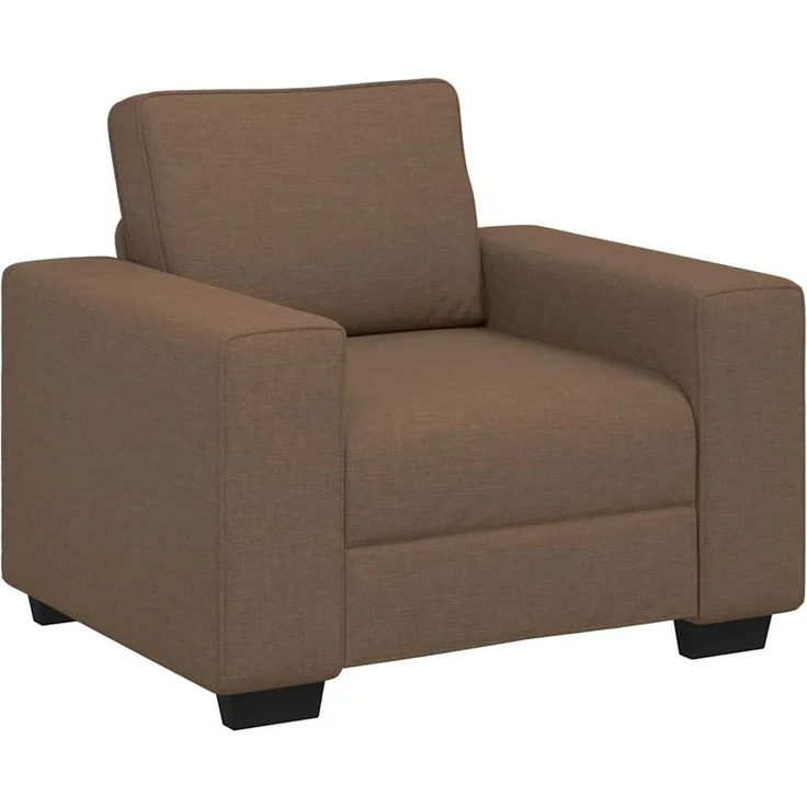 vidaXL Sessel Braun 100x77x82 cm Stoff 4105150 – Bild 1