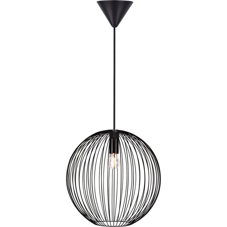 Nordlux Pendelleuchte Beroni, ohne Leuchtmittel, Minimalistisches und industrielles Design, für E27 LED Leuchmittel – Bild 1