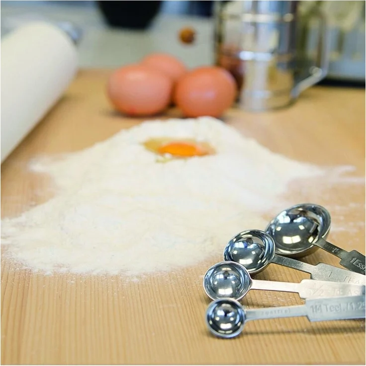 Städter Messlöffel Set, 4-tlg, Dosierlöffel, Portionierer, Backzubehör, Küchenhelfer, Edelstahl, 509207 – Bild 3