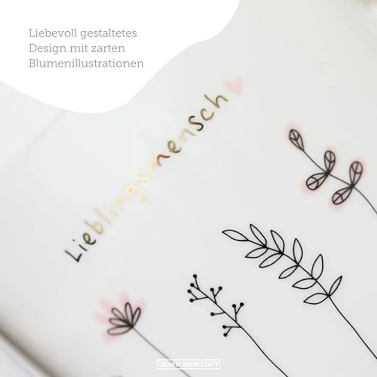 Grafik-Werkstatt Kaffeetasse mit Spruch 300 ml Porzellan Tasse Kleine Auszeit, Vielseitig – Bild 4