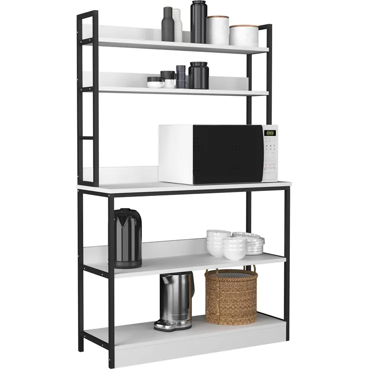 VCM Küchenmöbel Unterschrank Insasi 919835 Weiß H. 161 x B. 101 x T. 36 cm