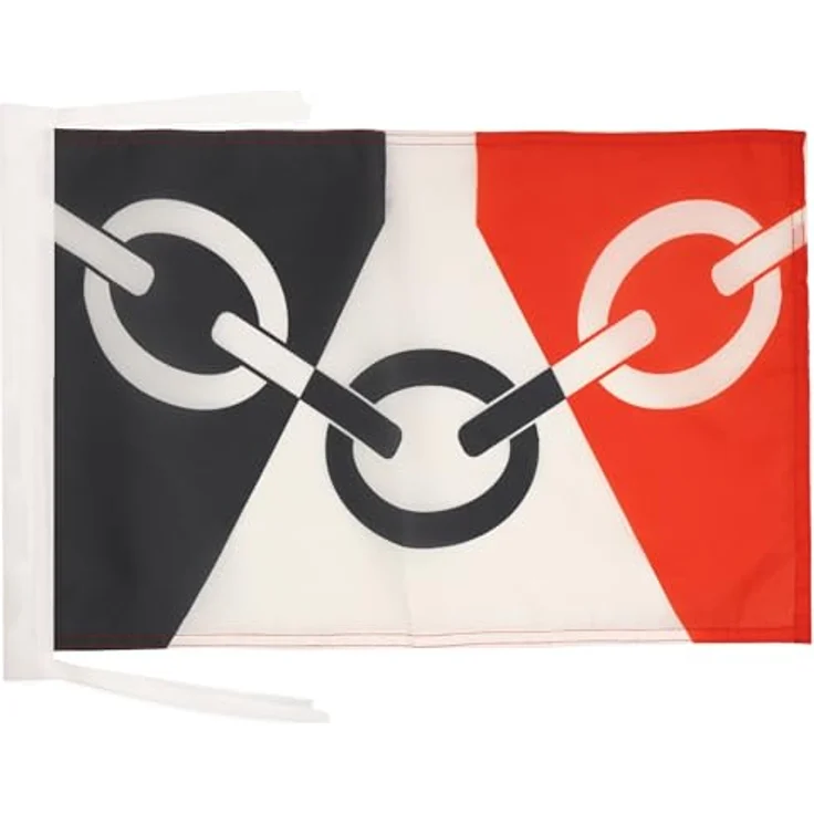 AZ FLAG - Flagge Black Country - 45x30 cm Mit Kordel - Schwarzes Land Fahne 30 x 45 Cm - Flaggen – Bild 1