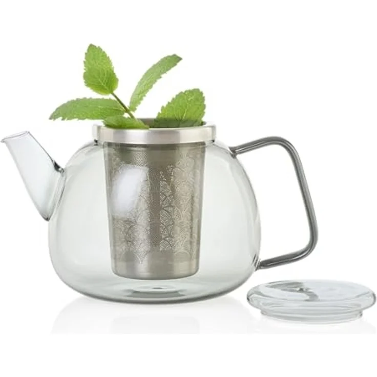 Adhoc Yuna Teekanne 1,2 l Glas / Edelstahl – Bild 3