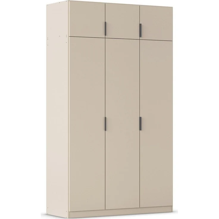 Rauch Möbel Lagoa, Kleiderschrank, Garderobe für Schlafzimmer, Kinderzimmer, Jugendzimmer 6-türig, mit Zubehör Premium, Farbe Beige, Breite 136 – Bild 1
