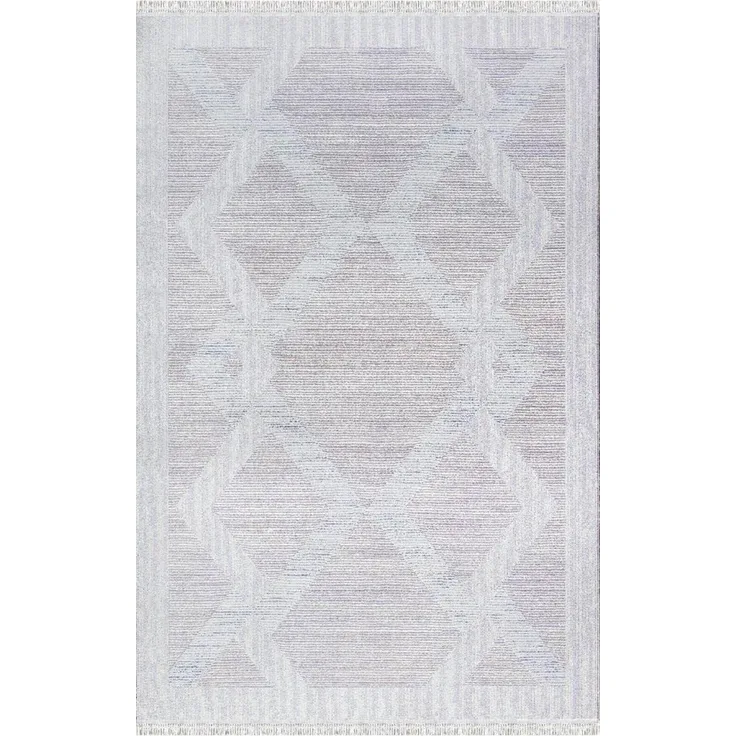 Merinos Zimmerteppich 160 x 230 cm Acryl - naturgarn Grau 88650315 [en. casa]