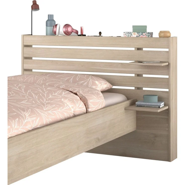 Parisot Stauraumbett Escale in Eiche japanisch Liegefläche 90 x 200 cm – Bild 3