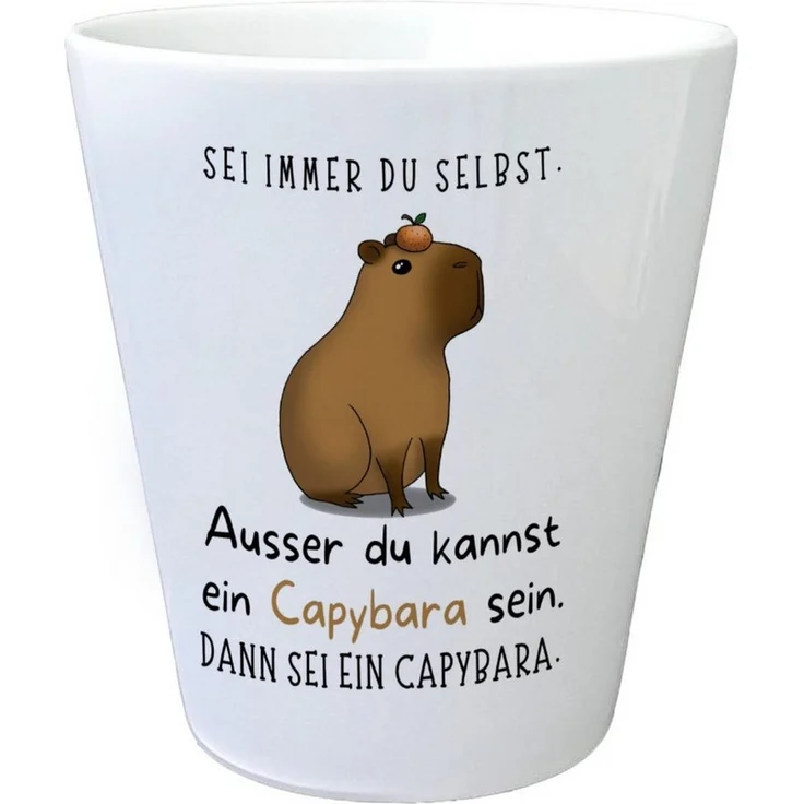 speecheese Blumentopf Sei immer du selbst - ausser du kannst ein Capybara sein Blumentopf – Bild 5