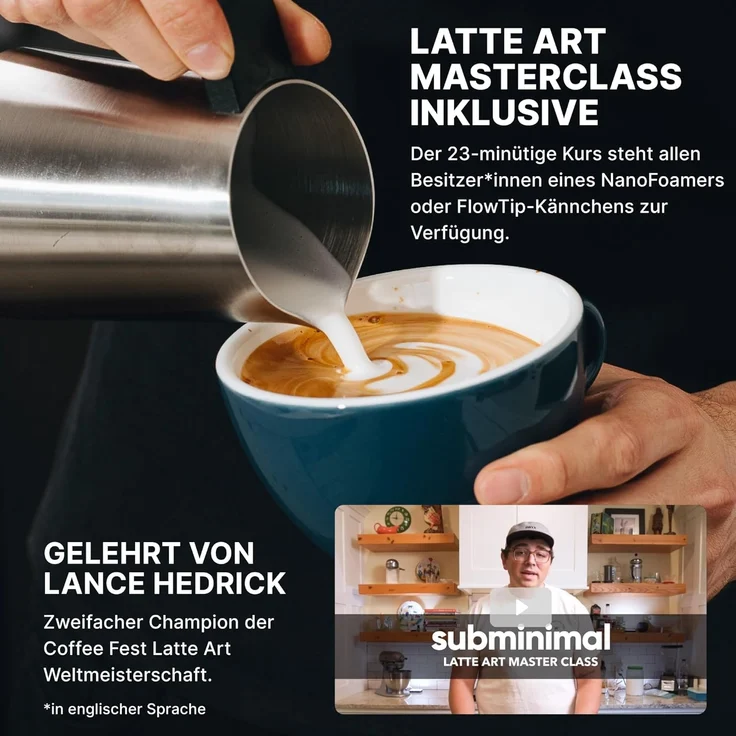 Subminimal FlowTip Jug Handless White Milchkännchen – Bild 6