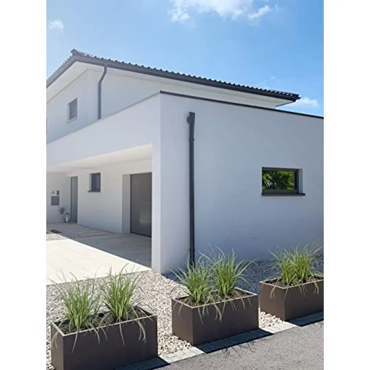 Pflanzwerk® Pflanzkübel TOWER Premium Blumenkübel Pflanzsäule Fiberglas mit Lotus-Effekt – Bild 6