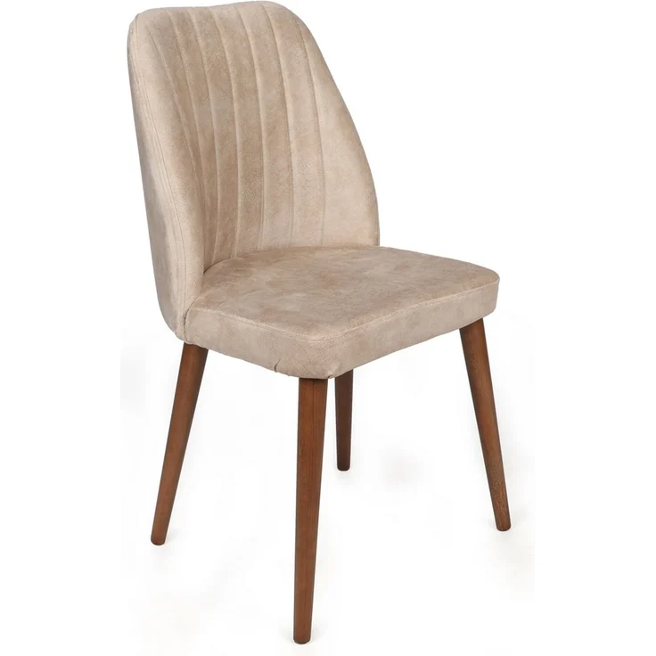 Skye Decor 'Alfa-464 V4' Stuhlset (4-teilig), Creme / Walnuss, 50 x 90 x 49 cm – Bild 2