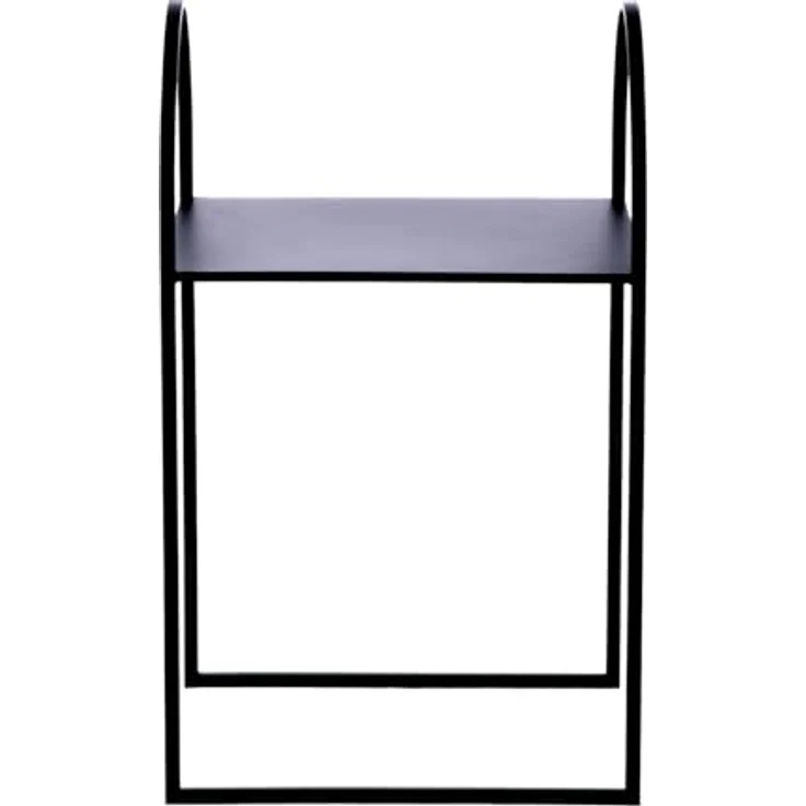 Casablanca 2er Set Beistelltisch Lokko - Glas und Metall - schwarz - Höhe 70cm x Breite 40cm – Bild 6