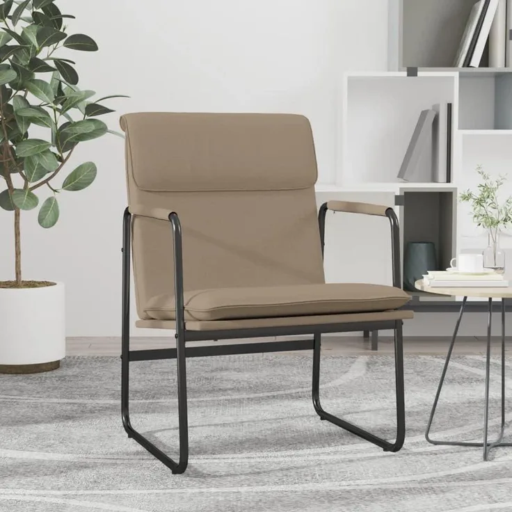 vidaXL Loungesessel Cappuccino-Braun 55x64x80 cm Kunstleder 351365