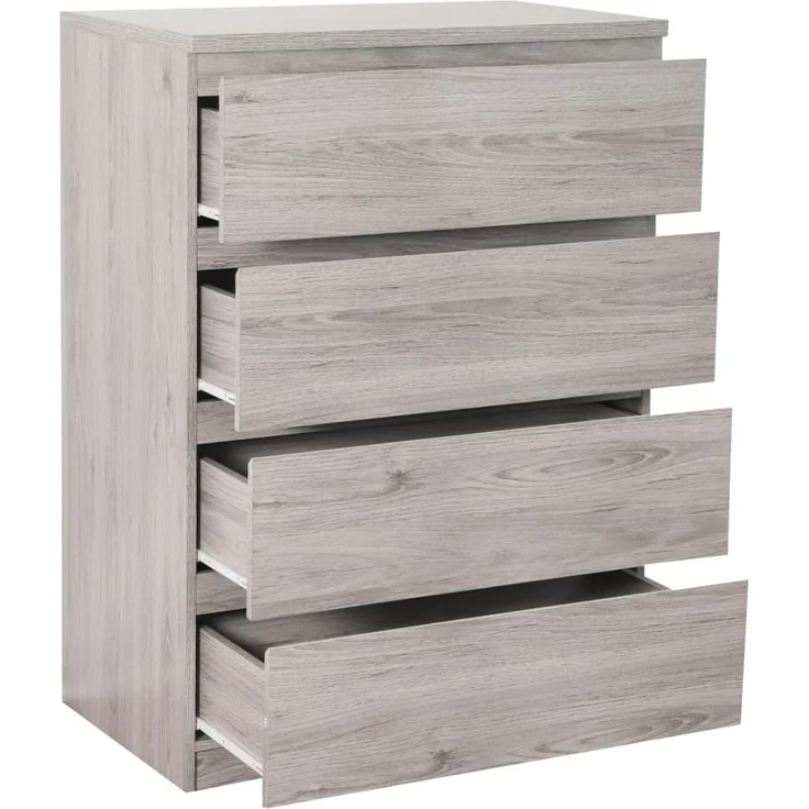 Julian Bowen Kommode Jupiter mit 4 Schubladen, Eiche grau – Bild 5
