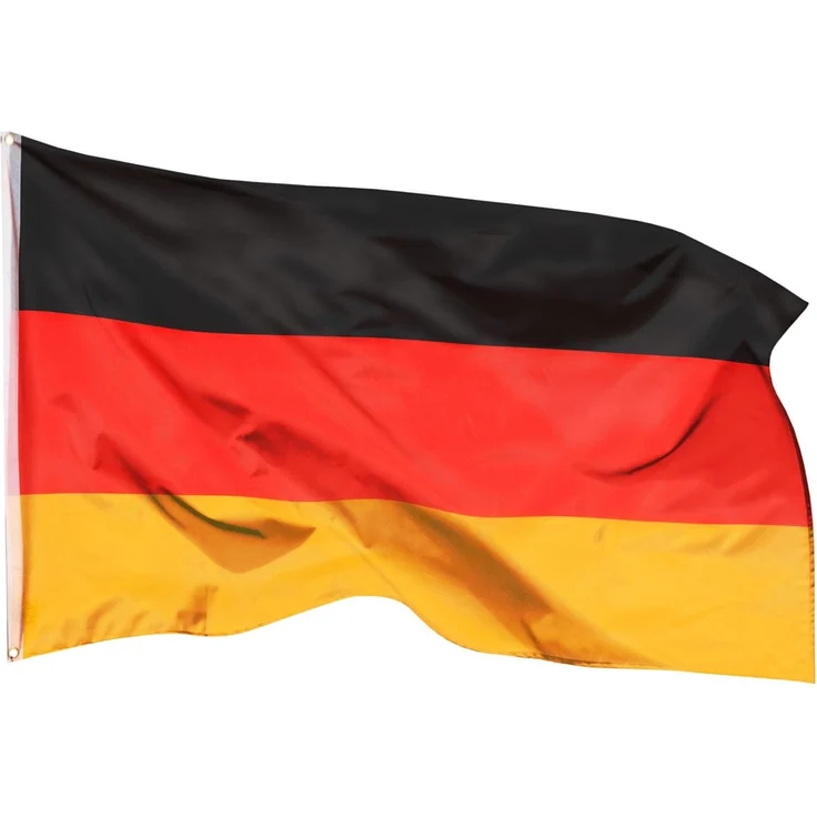 Aricona Deutschland Flagge 90x150 cm - wetterbeständige Fahne mit Messingösen, 100% Polyester, robuste Doppelnaht & in lebendigen Farben - ideal für Flaggen-Liebhaber