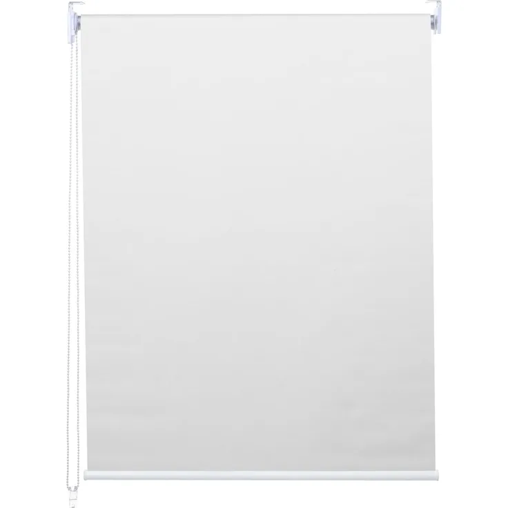 Rollo HWC-D52, Fensterrollo Seitenzugrollo Jalousie, 80x230 cm Sonnenschutz Verdunkelung blickdicht ~ weiß