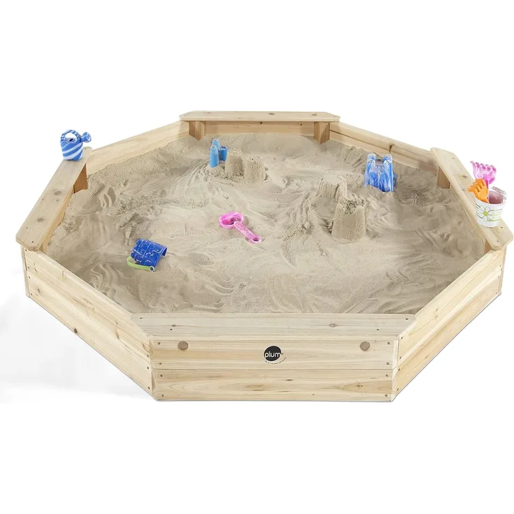 Plum 25058 'gigantischer Sandkasten', achteckig mit 4 Sitzbänken, ab 1,5 Jahren
