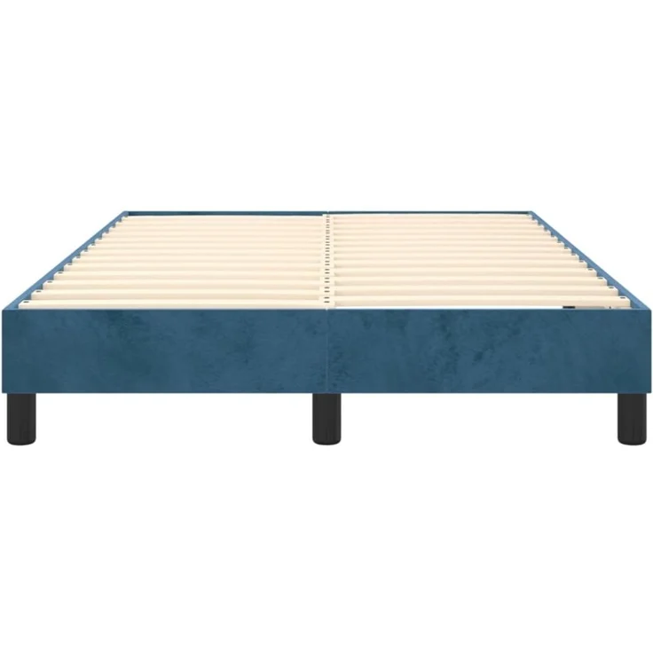 Polsterbett Stoff Dunkelblau 120x200 cm Samt – Bild 9