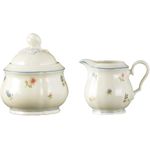 Seltmann Weiden Milch- und Zuckerset Seltmann Weiden Marie Luise Streublume Zuckerdose + Milchkännchen 2, 6 Personen, Porzellan