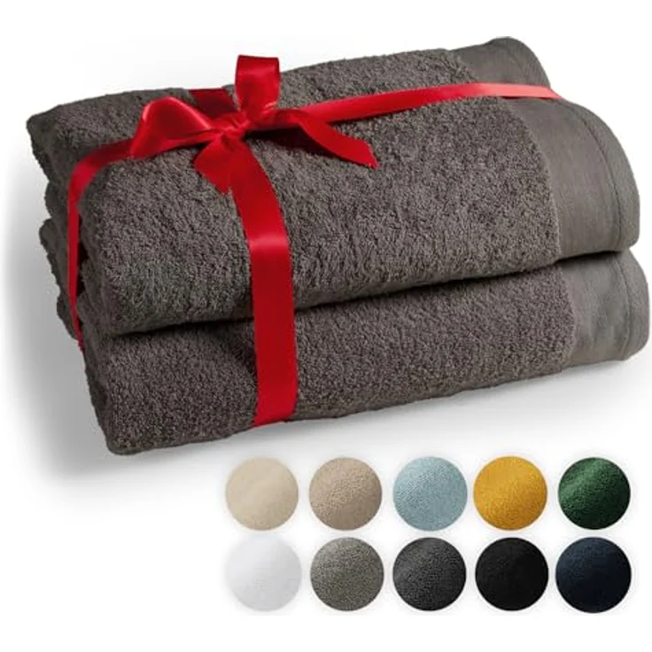 Blumtal Handtuch Premium 2-TLG. Saunatuch Set 80x200cm – Bild 2