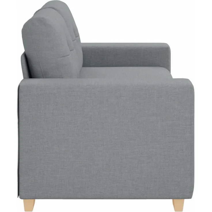 vidaXL Zweisitzer-Sofa Hellgrau 180x77x82 cm Stoff 4105078 – Bild 5