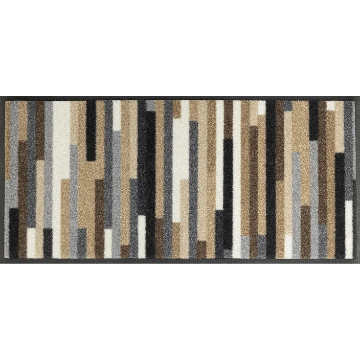 wash+dry by Kleen-Tex Fußmatte Mikado Stripes, rechteckig, Höhe: 7 mm, Schmutzfangläufer, modernes Streifen Design, rutschhemmend, waschbar
