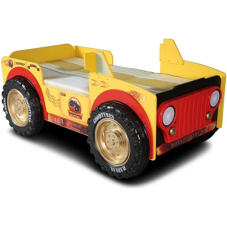 Autobett Monster Truck mit Matratze & Lattenrost – Bild 3