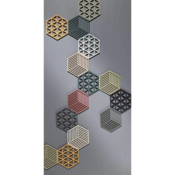 Zone Denmark Topf-Untersetzer Silikon Hexagon Warm Grey – Bild 5