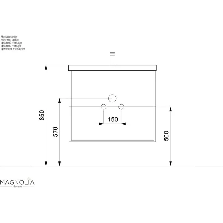 Badmöbel Mars 800 SlimLine SoftClose grafit : Grafit – Bild 10