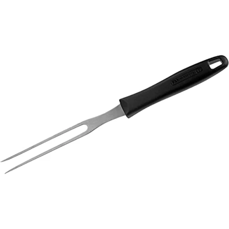 FMprofessional Fleischgabel, Edelstahl-Kunststoff Schwarz/Silber, 25 cm