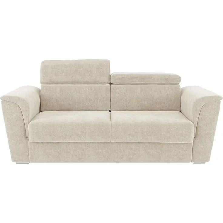 Vente-unique - RIZORA Sofa Stoff Beige - B 223 cm96 cm x H 88 cm x L 230 cm – Bild 3