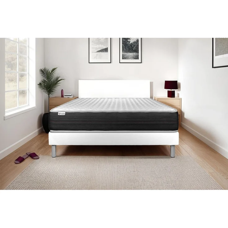 Matratzenset VITAL MEMO ONE 140 x 200 cm Bettrahmen Kit weiß – Bild 1