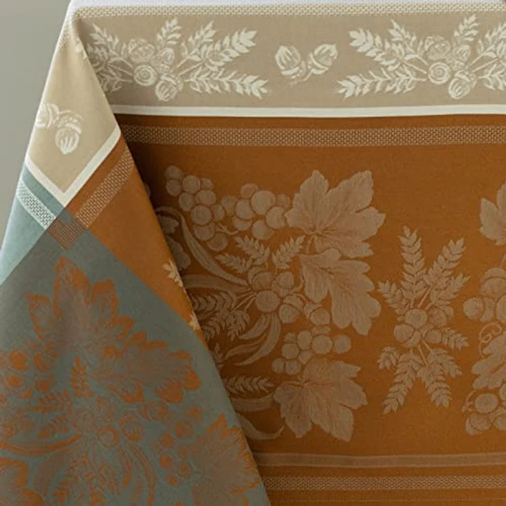 Benson Mills Gathering Harvest Tischdecke, Jacquard, rechteckig, 152,4x304,8 cm, Taupe – Bild 5