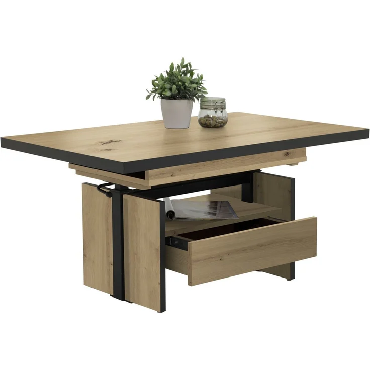 Funktionscouchtisch Noah - Artisan Eiche / Anthrazit – Bild 3