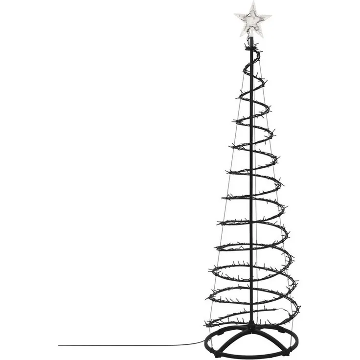 ECD Germany LED Baum LED Weihnachtsbaum Außen Weihnachtsdeko mit Beleuchtung Lichterbaum, LED, Warmweiß, Tannenbaum 180 cm mit Lichterkette Weihnachtsbeleuchtung Warmweiß