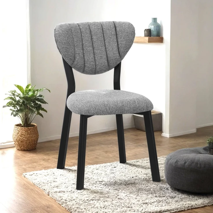 Skye Decor 'Elma - Grey' Stuhl, Grau, 47 x 85 x 45 cm – Bild 1