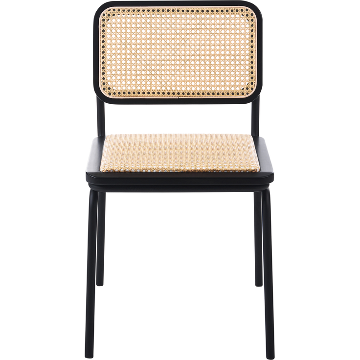 Esszimmerstuhl 2er Set CORVALLIS Polyrattan Schwarz – Bild 5