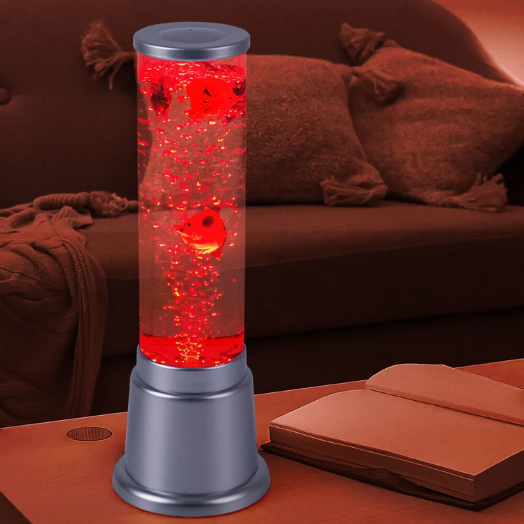 RGB LED Wassersäule mit Deko-Fischen, Farbwechsler – Bild 6
