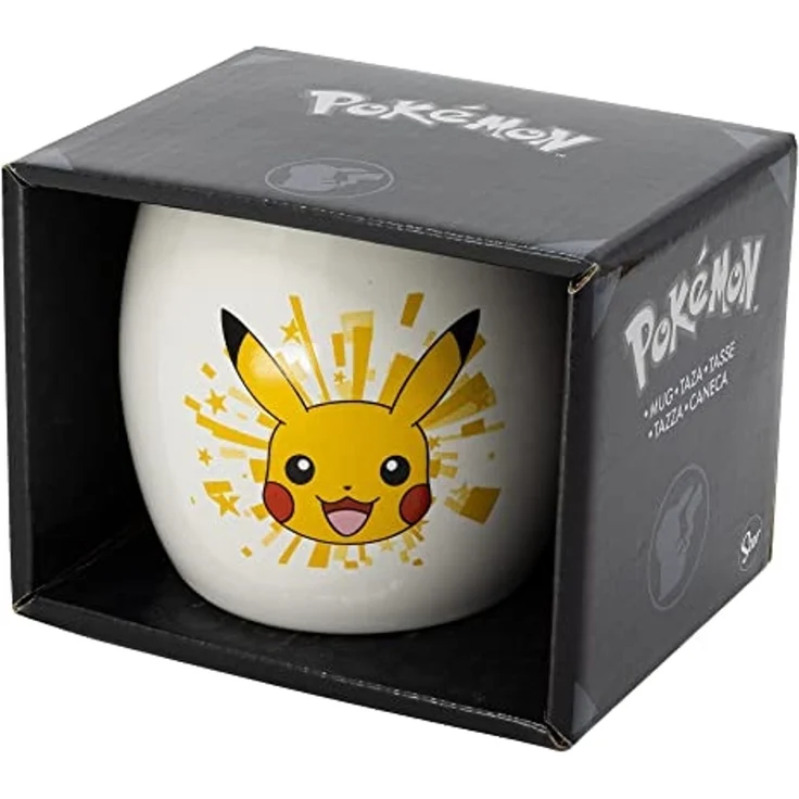 Pokémon Pikachu Becher Keramik Tasse Tee Kaffee Becher Pott im Geschenkkarton – Bild 3