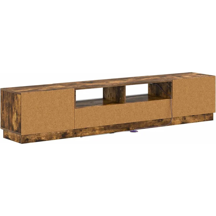 vidaXL LED-TV-Schrank HOORN 3 stk. Raucheiche Holzwerkstoff 3416845 – Bild 6