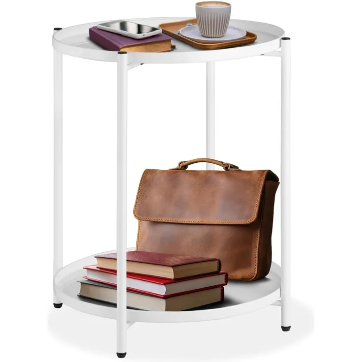 Beistelltisch Oxford 45,5 x 45,5 x 53 cm - weiß