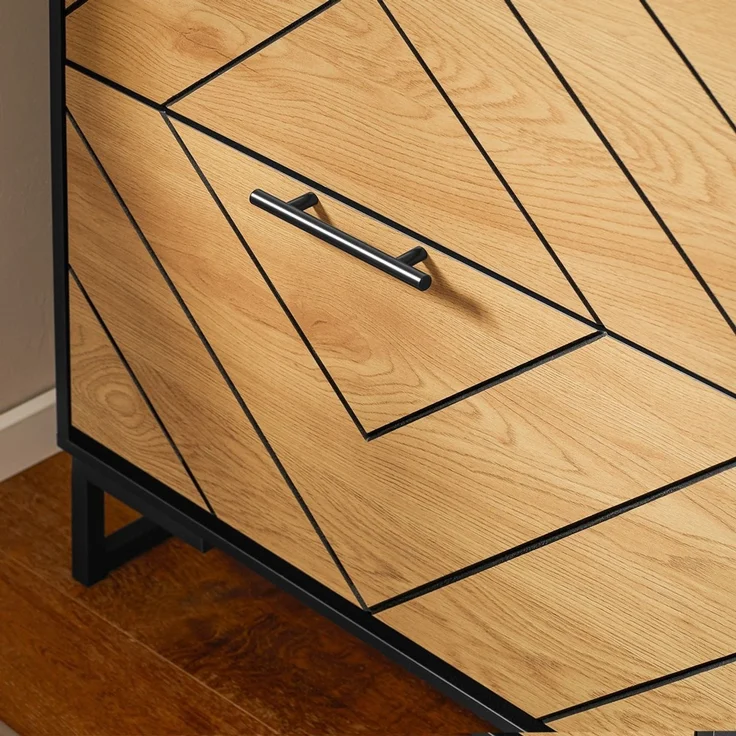 SoBuy FSR164-SCH Schuhschrank, MDF, PVC-Furnier, Helle Eiche, 62 x 125 x 59 cm – Bild 10