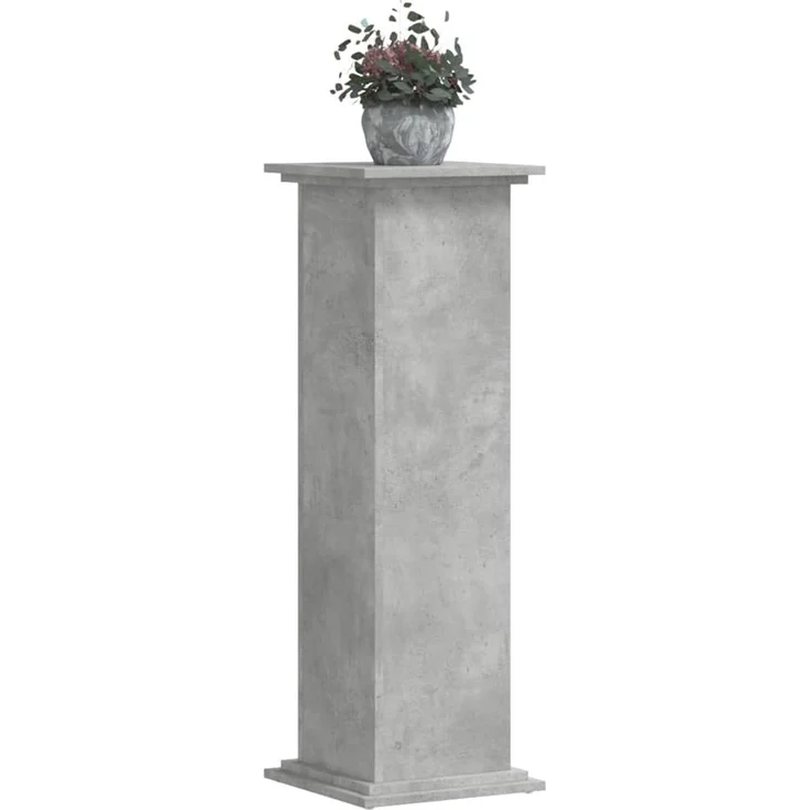 vidaXL Pflanzenständer Betongrau 33x33x100 cm Holzwerkstoff 852981 – Bild 2