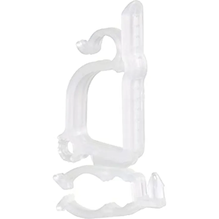 Riffelmacher Dachrinnenhalterung 6 cm für Lichterketten weiß - 10 Stück