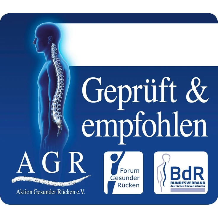 Beco Nackenstützkissen Comforel Aktion Gesunder Rücken (AGR), Füllung: 100% Baumwolle, Bezug: Baumwolle-Mako Satin, Baumwoll-Mako-Satin gefüllt mit Dacron Comforelfaser – Bild 2
