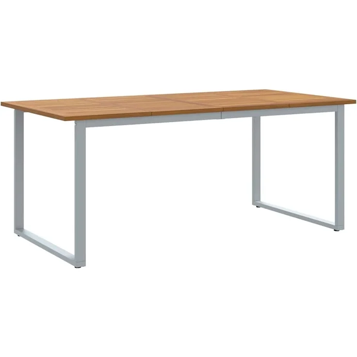 vidaXL Gartentisch Grau 180 x 90 x 75 cm Massivholz Akazie 4010596 – Bild 2