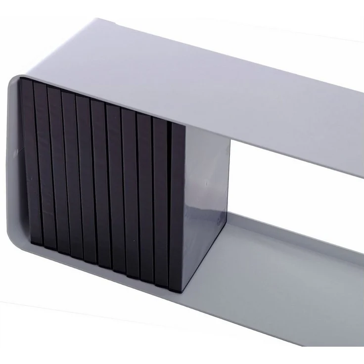 DESIGN DELIGHTS CD-Regal DESIGN DVD WANDREGAL CUBE L, 120cm Metall Retro Regal für ca. 110DVDs – Bild 3