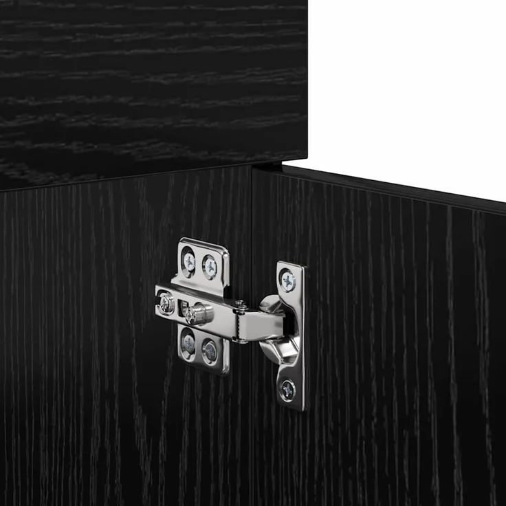 vidaXL Badezimmerschrank Schwarz Eichen-Optik 100 x 38,5 x 46 cm 3416131 – Bild 9