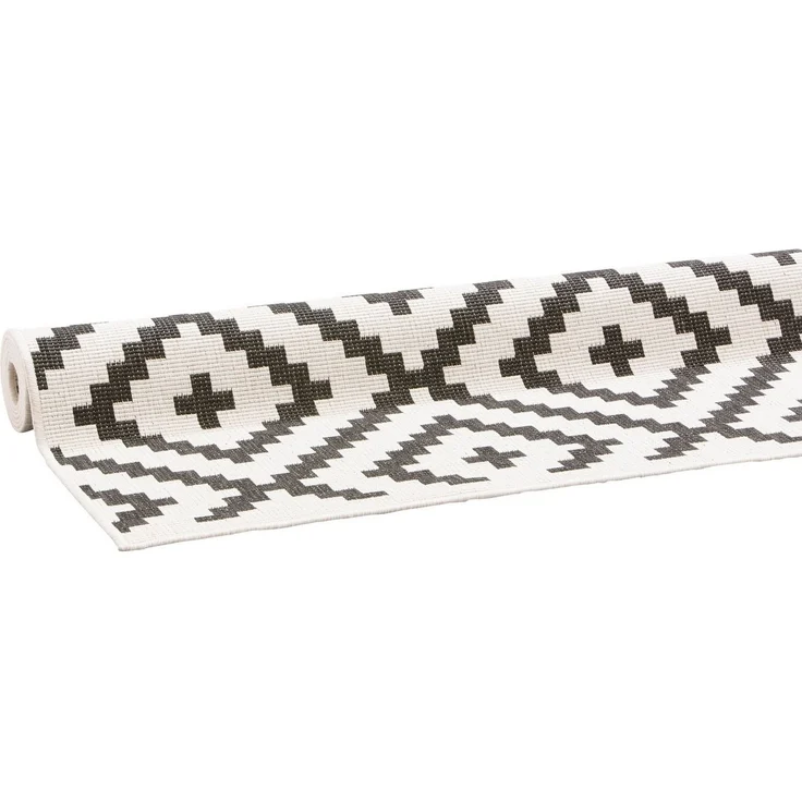 OTTO home Teppich Ronda Wendeteppich, rechteckig, Höhe: 5 mm, Sisal-Optik, Flachgewebe, In- und Outdoor, geometrisches Boho Design – Bild 2
