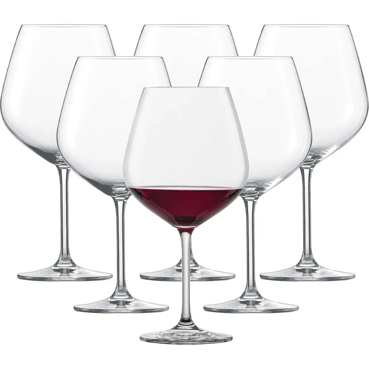 Schott Zwiesel Vina Burgunderpokal 140, 6er Set, Burgunderglas, Rotweinglas, Weinkelch, Weinglas, Glas, 732 ml, 110499