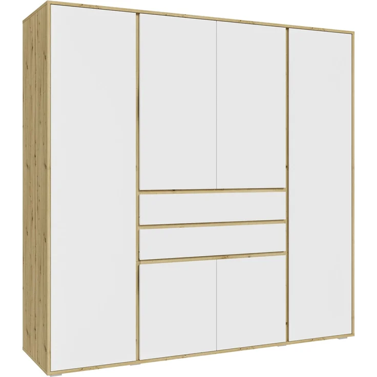 Falun Kleiderschrank 4-türig in weiß – Bild 1